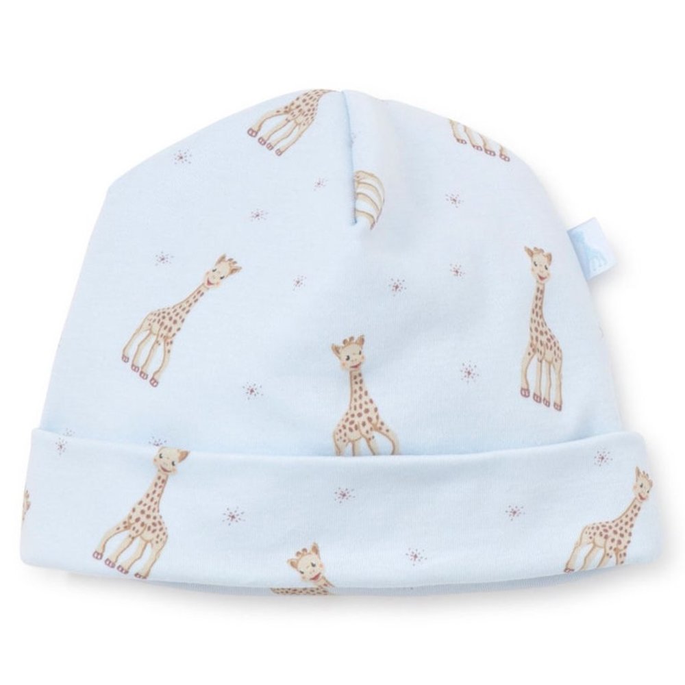Sophie la Girafe Print Hat in Blue